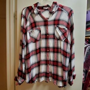 L/S flannel top